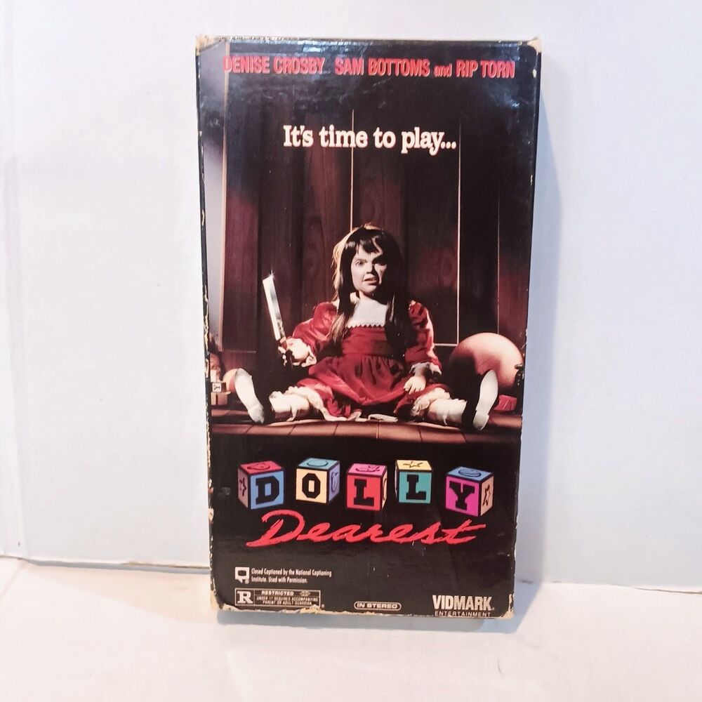 Vtg Dolly Dearest (VHS, 1994)-Horror-VidMark Home Video-OOP-Former Rental